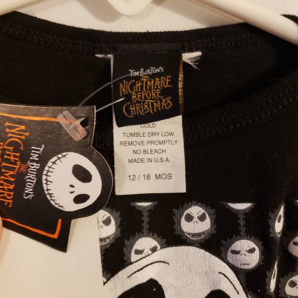 Nightmare Before Christmas Jack 12-18 Month Onesie - Picture 3 of 3